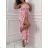 Women's Long Chiffon Short Sleeve Dress (S/M ONE SIZE) ITALIAN FASHION IMWGS231048