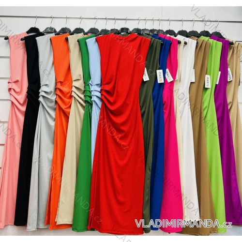 Women's short sleeve summer casual dress (S/M/L ONE SIZE) ITALIAN FASHION IMWGB25022