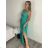 Elegant formal dress with straps for women (S / M ONE SIZE) ITALIAN FASHION IM321576 M / L red