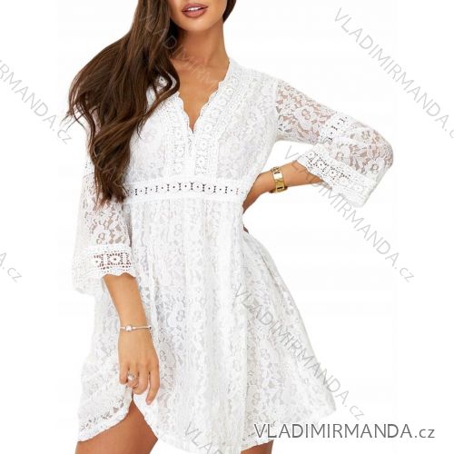 Šaty elegantní košilové dlouhý rukáv dámské (S/M ONE SIZE) ITALSKÁ MÓDA IMWY21734