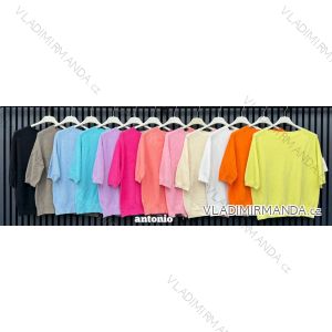 Women's long sleeve furry sweater (S/M/L ONE SIZE) ITALIAN FASHION IMWCH25116