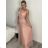 Šaty letní na ramínka dámské (S/M ONE SIZE) ITALSKÁ MÓDA IMPBB22B21841 S/M Wine