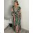 Women's Long Sleeve Summer Shirt Dress (S/M/L ONE SIZE) INDIAN FASHION IMWY23123 M / L black