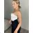 Women's summer strap top (S/M ONE SIZE) ITALIAN FASHION IMM23M23865 S / M black