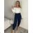 Women's Long Summer Pants with Belt (S/M ONE SIZE) ITALIAN FASHION IMD24080