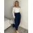 Women's Long Summer Pants with Belt (S/M ONE SIZE) ITALIAN FASHION IMD24080