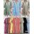 Women's short sleeve summer casual dress (S/M/L ONE SIZE) ITALIAN FASHION IMWGB25022
