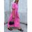 Women's short sleeve summer casual dress (S/M/L ONE SIZE) ITALIAN FASHION IMWGB25022