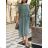 Women's short sleeve summer casual dress (S/M/L ONE SIZE) ITALIAN FASHION IMWGB25022