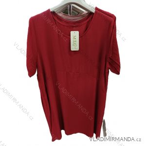 Women's Plus Size Casual Short Sleeve Dress (L/XL/2XL ONE SIZE) ITALIAN FASHION IM723061