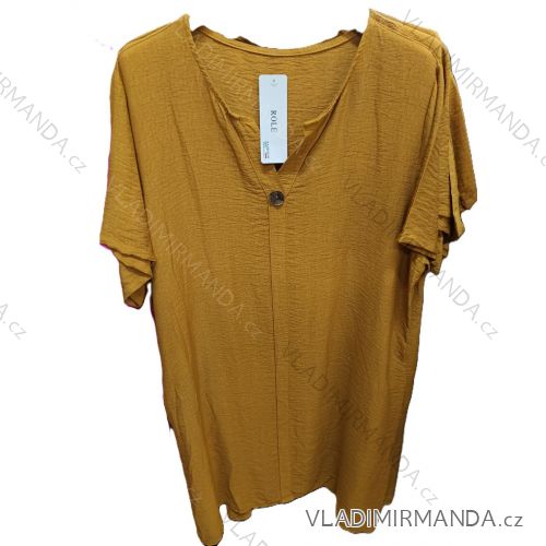 Women's Plus Size Casual Short Sleeve Dress (L/XL/2XL ONE SIZE) ITALIAN FASHION IM723061