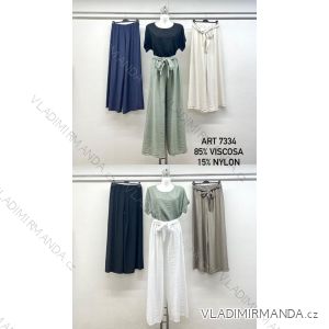 Women's Elegant Belt Long Sleeve Dress (S/M ONE SIZE) ITALIAN FASHION IMM23UN6139
