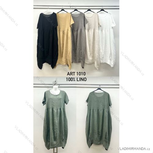 Women's Elegant Belt Long Sleeve Dress (S/M ONE SIZE) ITALIAN FASHION IMM23UN6139