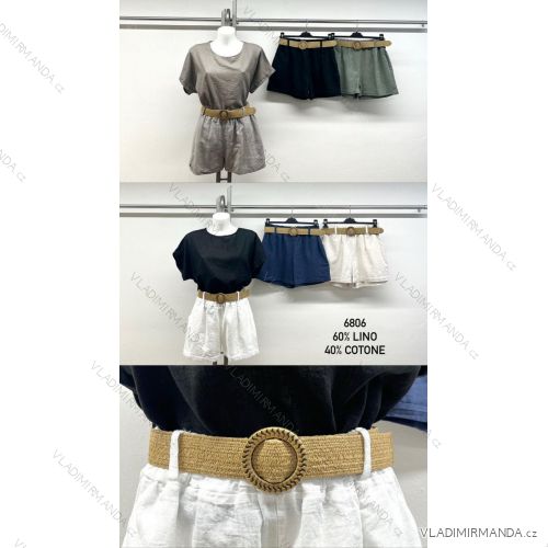 Women's Elegant Belt Long Sleeve Dress (S/M ONE SIZE) ITALIAN FASHION IMM23UN6139