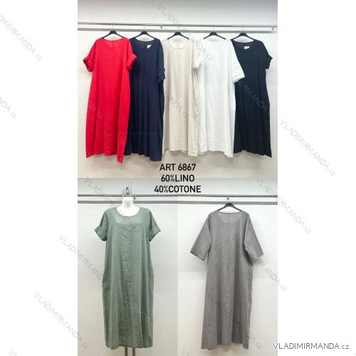 Women's Elegant Belt Long Sleeve Dress (S/M ONE SIZE) ITALIAN FASHION IMM23UN6139