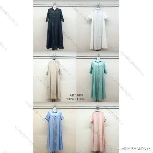 Women's Elegant Belt Long Sleeve Dress (S/M ONE SIZE) ITALIAN FASHION IMM23UN6139