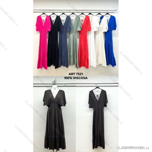Women's Elegant Belt Long Sleeve Dress (S/M ONE SIZE) ITALIAN FASHION IMM23UN6139
