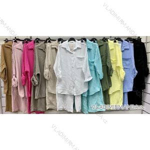 Women's long sleeve sweatshirt and sweatpants set (S/M/L ONE SIZE) ITALIAN FASHION IMWCP25012