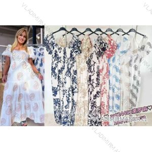 Women's long sleeve cotton tunic (S/M/L ONE SIZE) ITALIAN FASHION IMWCP25041