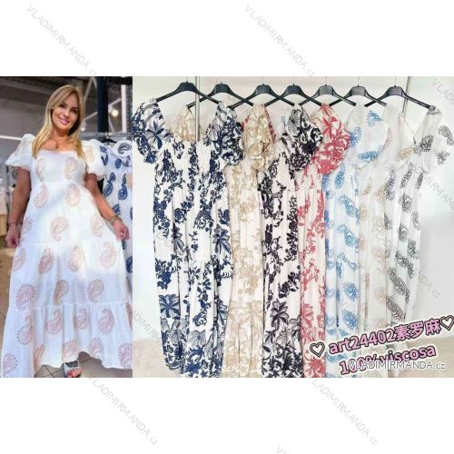 Women's long sleeve cotton tunic (S/M/L ONE SIZE) ITALIAN FASHION IMWCP25041