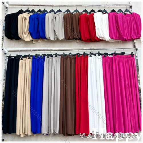 Set of sleeveless tunic and long pants for women (S/M/L ONE SIZE) ITALIAN FASHION IMWHP25755