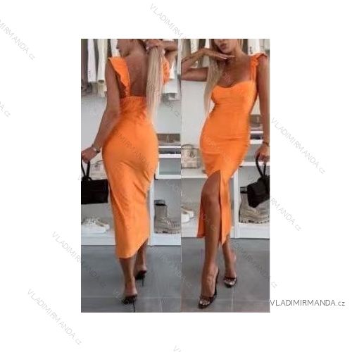 Women's short sleeve summer casual dress (S/M/L ONE SIZE) ITALIAN FASHION IMWGB25022