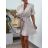 Women's short sleeve summer casual dress (S/M/L ONE SIZE) ITALIAN FASHION IMWGB25022