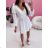Women's short sleeve summer casual dress (S/M/L ONE SIZE) ITALIAN FASHION IMWGB25022