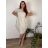 Women's oversized summer short sleeve dress (44/46/48 ONE SIZE) ITALIAN FASHION IM425064