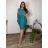 Women's oversized summer short sleeve dress (44/46/48 ONE SIZE) ITALIAN FASHION IM425064