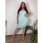 Women's oversized summer short sleeve dress (44/46/48 ONE SIZE) ITALIAN FASHION IM425064