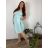 Women's oversized summer short sleeve dress (44/46/48 ONE SIZE) ITALIAN FASHION IM425064