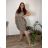 Women's oversized summer short sleeve dress (44/46/48 ONE SIZE) ITALIAN FASHION IM425064