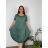 Shirt 3/4 sleeve ladies strip (4XL/5XL ONE SIZE) ITALSKÁ MÓDA IM422026 -   žlutá -   2XL/3XL