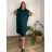 Short summer long sleeve women's dress, oversized (54/56/58 ONE SIZE) ITALIAN FASHION IM425070