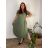 Short summer long sleeve women's dress, oversized (54/56/58 ONE SIZE) ITALIAN FASHION IM425070 52/54 blue