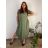 Short summer long sleeve women's dress, oversized (54/56/58 ONE SIZE) ITALIAN FASHION IM425070 52/54 blue