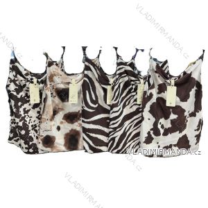 Women's summer satin cowprint tank top (XS/S/M ONE SIZE) ITALIAN FASHION IMM25M3353