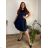 Summer dress oval short sleeve women's oversized (50/52/54 ONE SIZE) ITALIAN FASHION IM425011