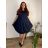 Summer dress oval short sleeve women's oversized (50/52/54 ONE SIZE) ITALIAN FASHION IM425011