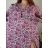 Šaty elegantní košilové dlouhý rukáv dámské (S/M ONE SIZE) ITALSKÁ MÓDA IMWY21734 48/50 pink