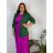 Set elegant jacket long sleeve and pants women (S / M ONE SIZE) ITALIAN FASHION IMM211392 60 dark green