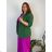 Set elegant jacket long sleeve and pants women (S / M ONE SIZE) ITALIAN FASHION IMM211392 60 dark green