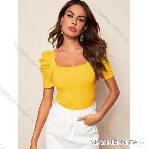 Women's short-sleeved lemon, polka dot and cowprint T-shirt (XS/S/M ONE SIZE) ITALIAN FASHION IMM25M1018