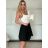 Women's Long Sleeve Knitted Turtleneck Sweater (S/M ONE SIZE) ITALIAN FASHION IM323001 -   black -   S / M