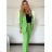 Women's short sleeve summer casual dress (S/M/L ONE SIZE) ITALIAN FASHION IMWGB25022 -   green -   S / M