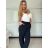 Women's Long Pants (S/M ONE SIZE) ITALIAN FASHION IMPDY23LC5918 -   dark blue -   S / M