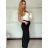 Women's Long Pants (S/M ONE SIZE) ITALIAN FASHION IMPDY23LC5918 -   dark blue -   S / M