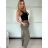 Elegant trousers with belt for women (S/M/L ONE SIZE) ITALIAN FASHION IM425057 -   beige -   S/M/L