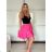 Women's short sleeve summer casual dress (S/M/L ONE SIZE) ITALIAN FASHION IMWGB25022 -   dark pink -   S / M